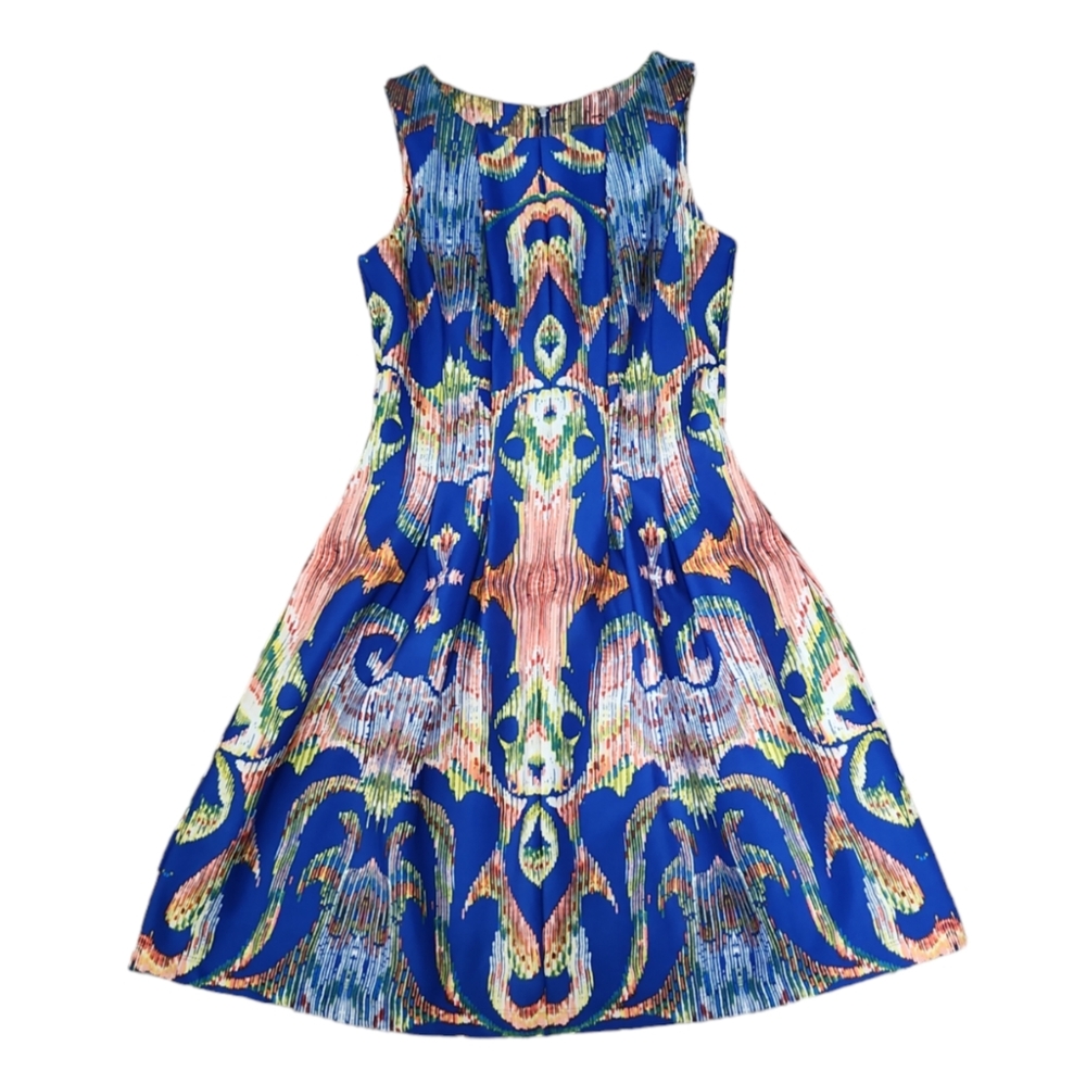 Gabby Skye A-line Multicolor Sleeveless Dress Size 10